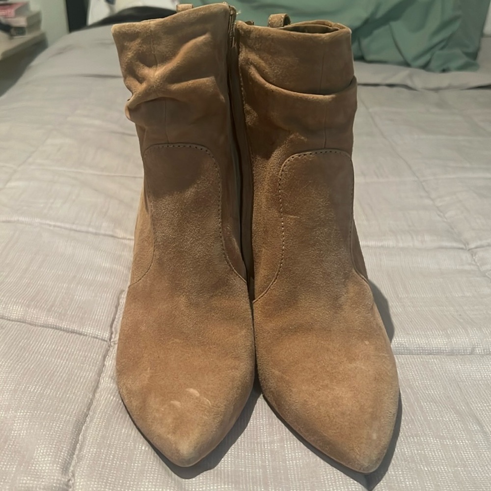 Sam Edelman suede brown booties